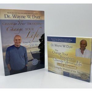 New Dr. Wayne W. Dyer Change Your Thoughts Change Your Life 2007 Book And CD Set